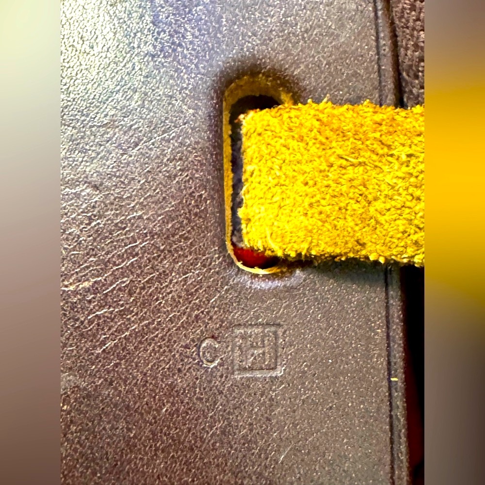 Hermès Herbag Cabas PM Reversible Orange Red Canvas Tote Authentic Hermès - Picture 16 of 16